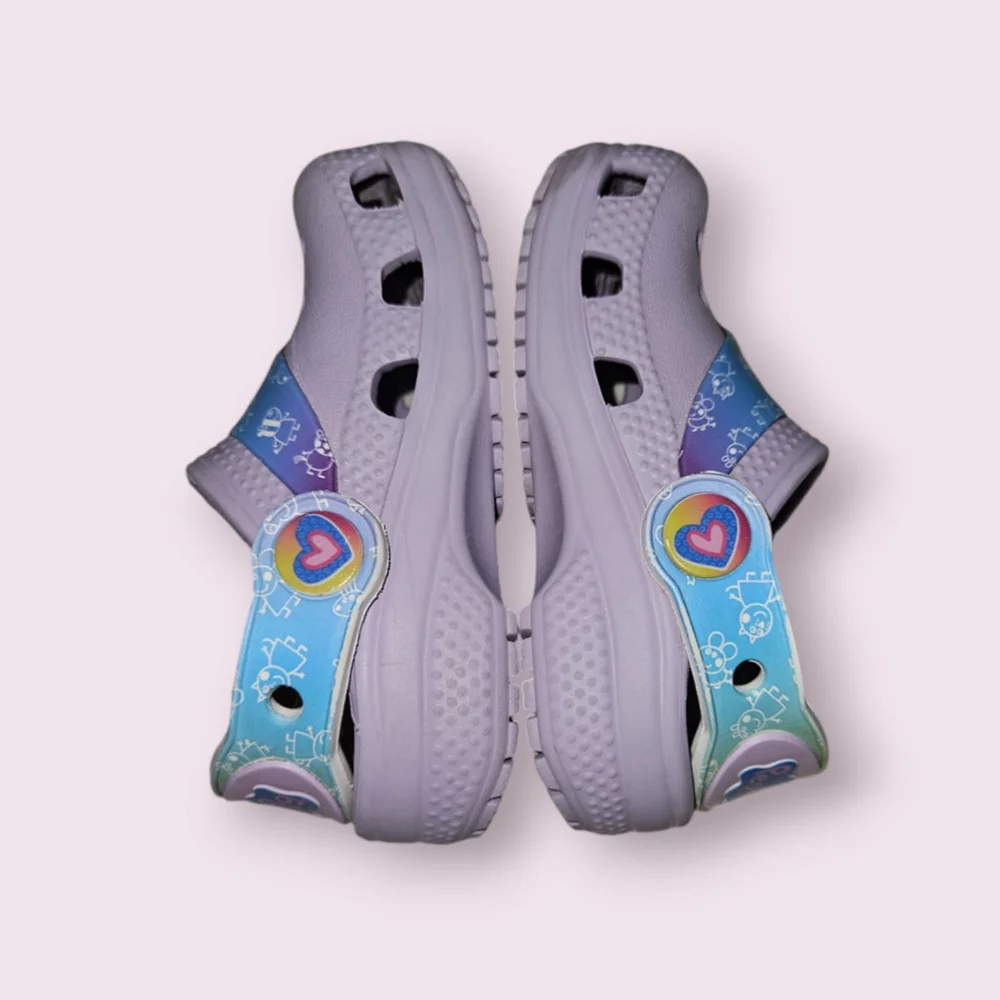 Peppa Pig Crocs Clogs Shoes Size C5 Purple